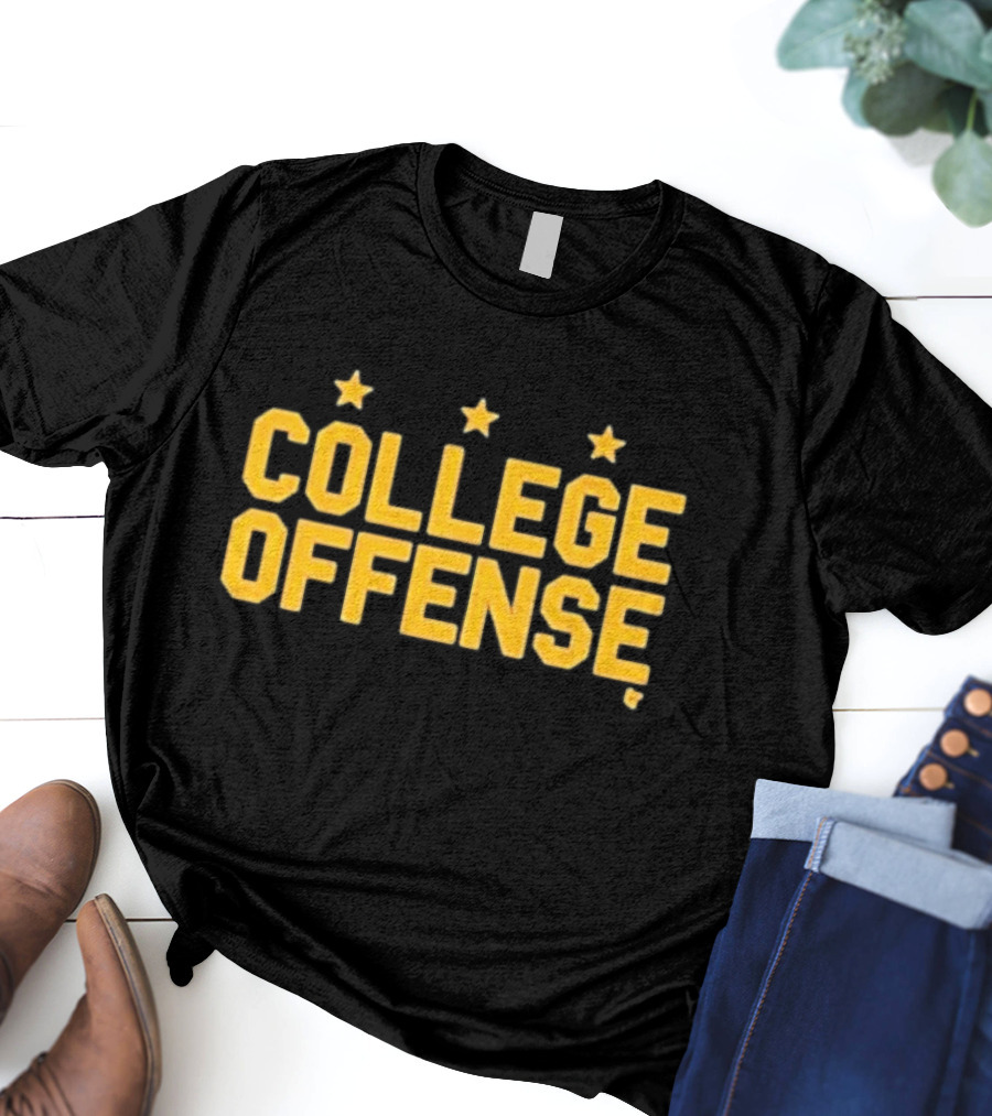 Washington College Offense Football Stars T-Shirt