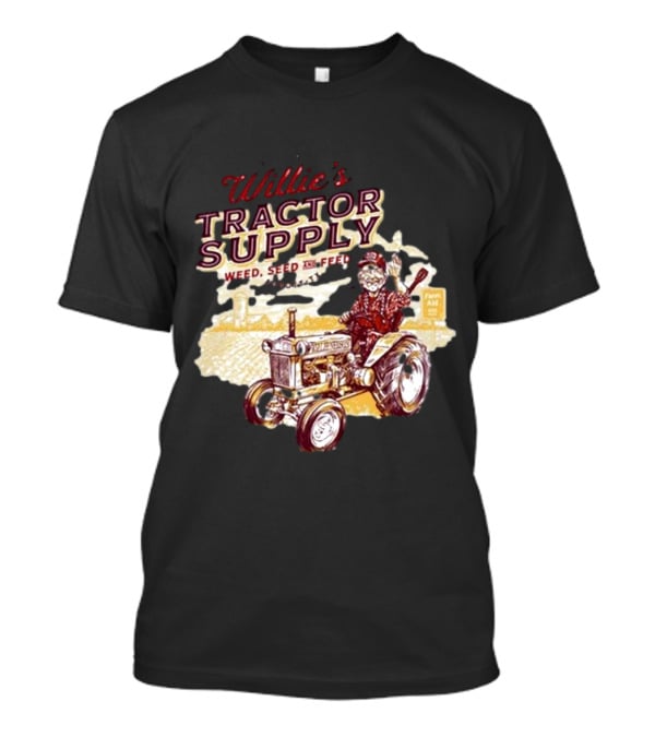 Willie Nelson Willie's Tractor Supply Weed Seed Feed Farm Aid T-Shirt