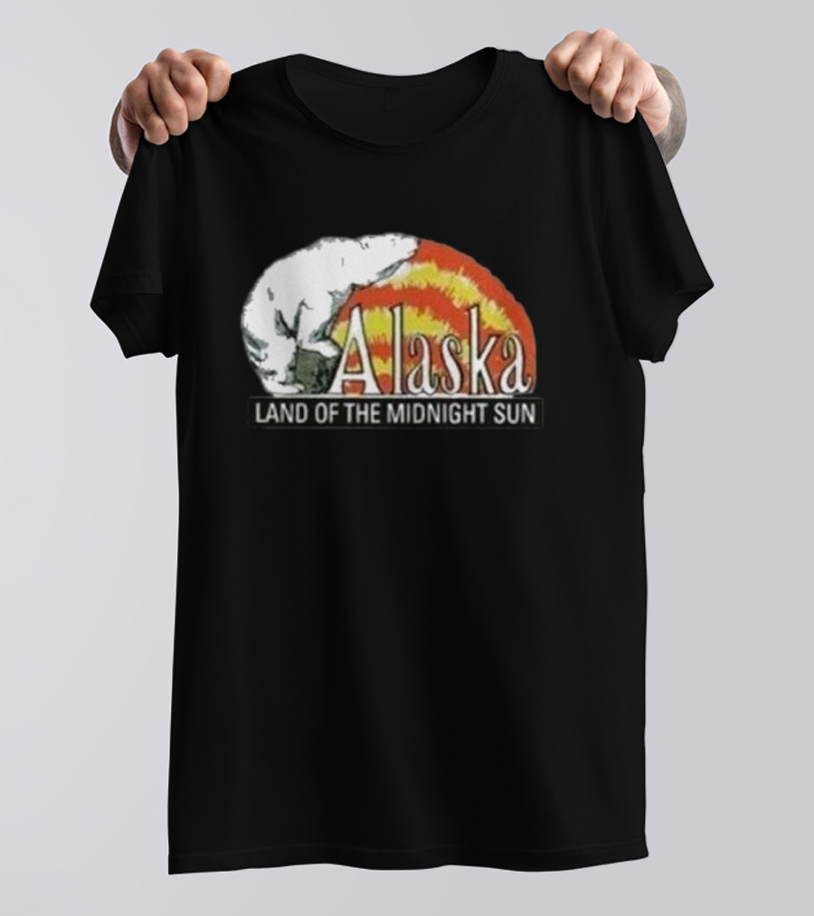 Alaska Land Of The Midnight Sun Polar Bear Arctic Anchorage Denali T-Shirt