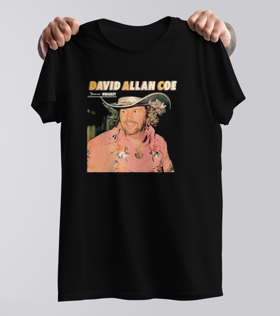 David Allan Coe Tennessee Whiskey Vintage Country Music Legend T-Shirt
