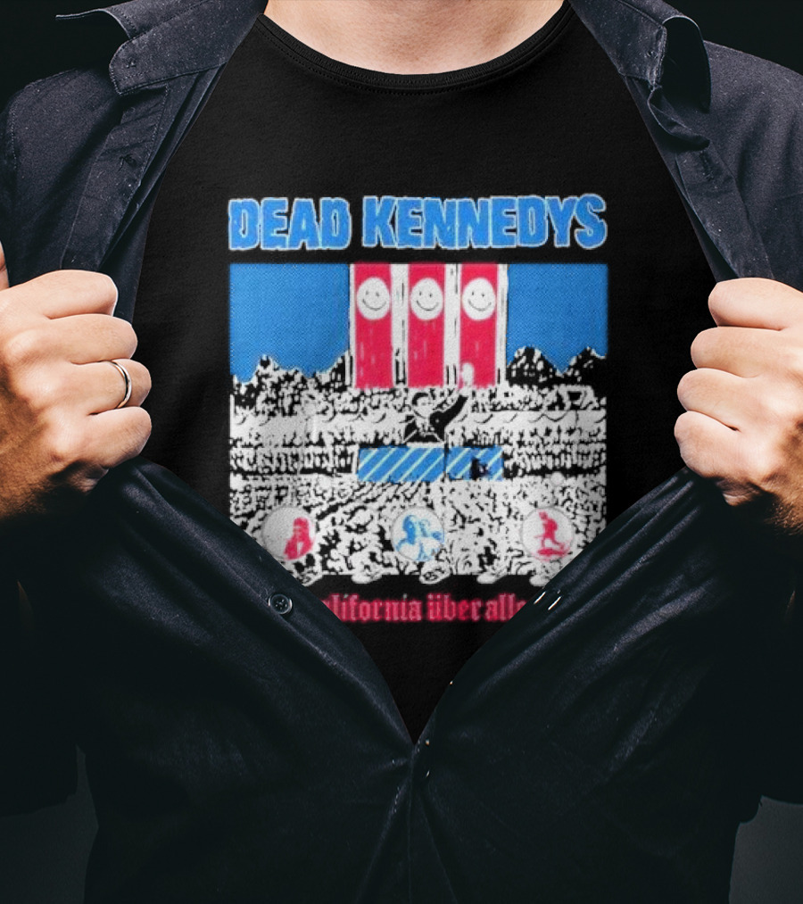 Dead Kennedys California Über Alles Smile Flags Punk T-Shirt