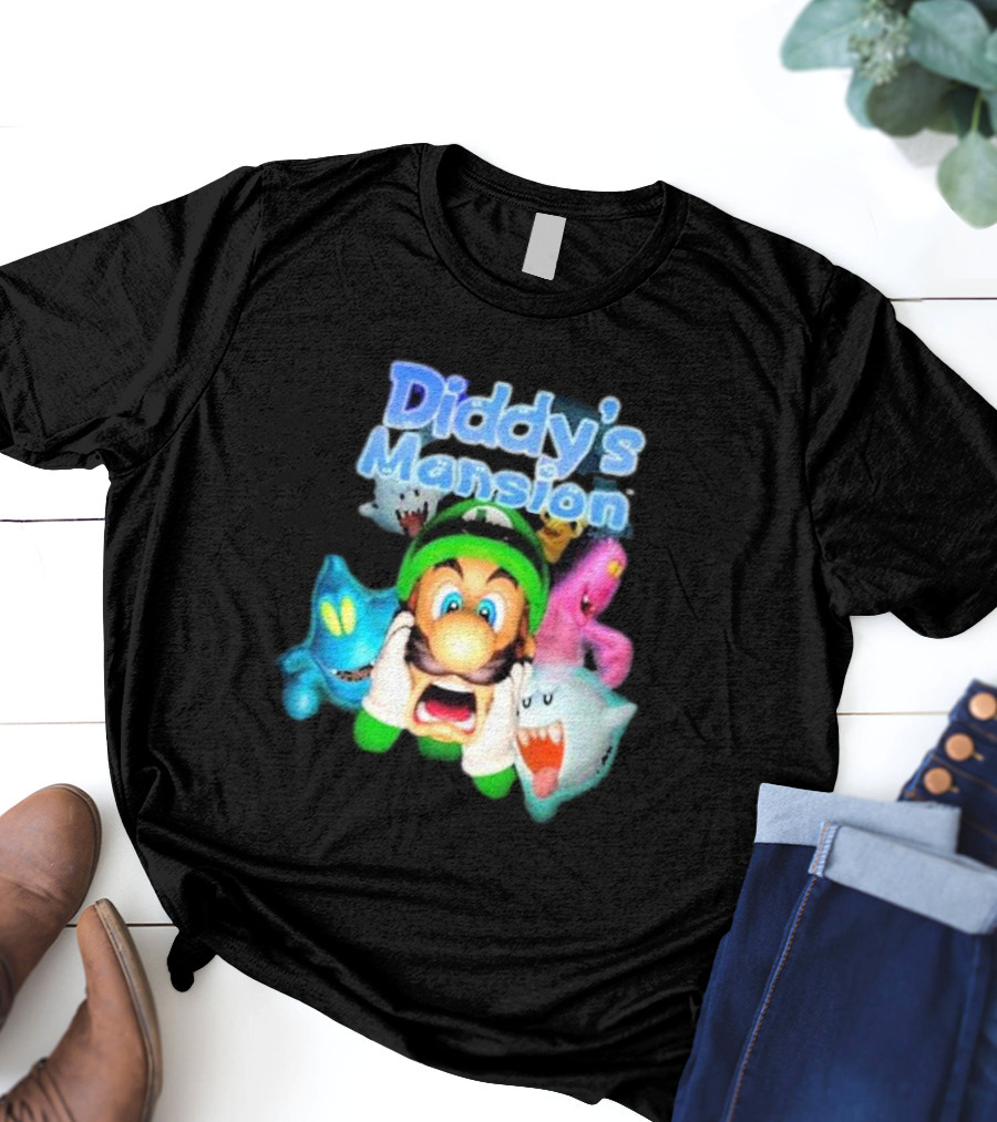 Diddy's Mansion Luigi Ghost Adventure T-Shirt