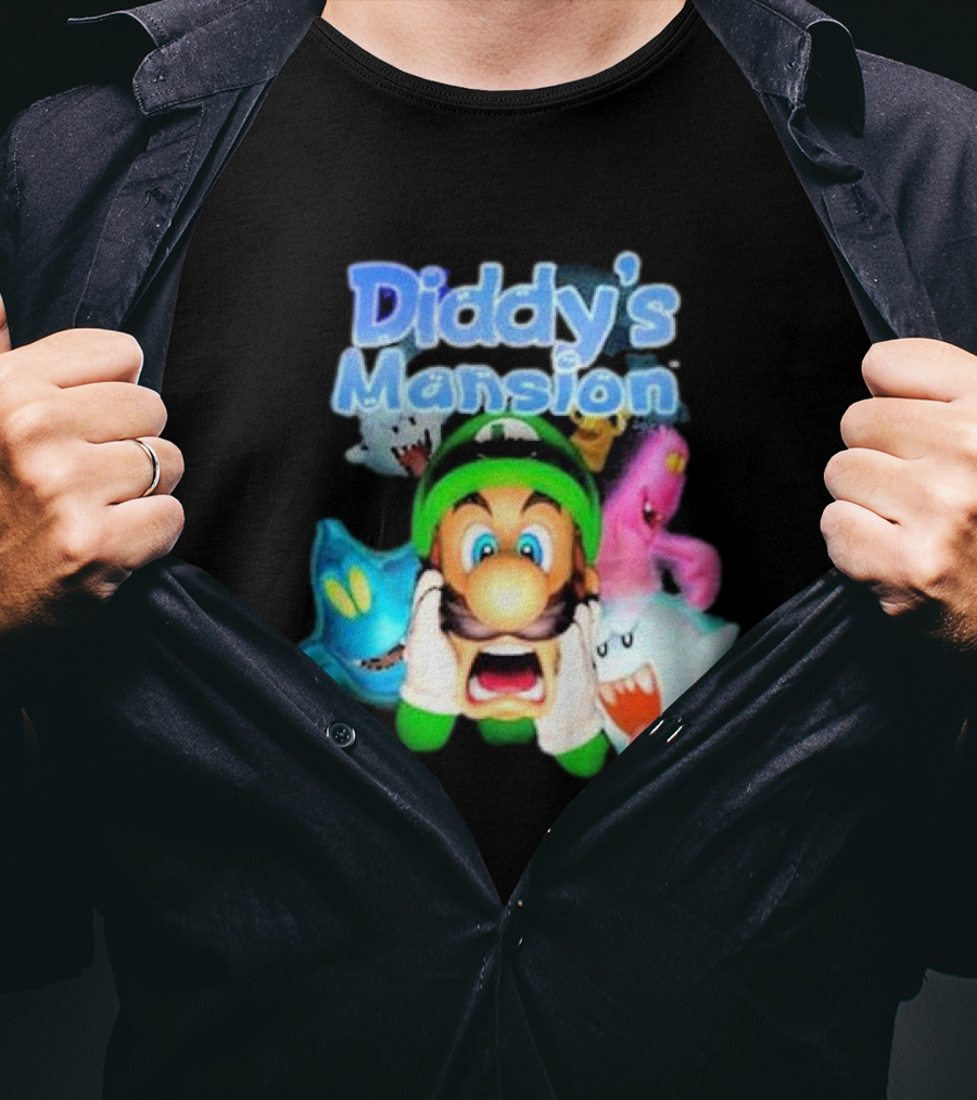 Diddy's Mansion Luigi Ghost Adventure T-Shirt