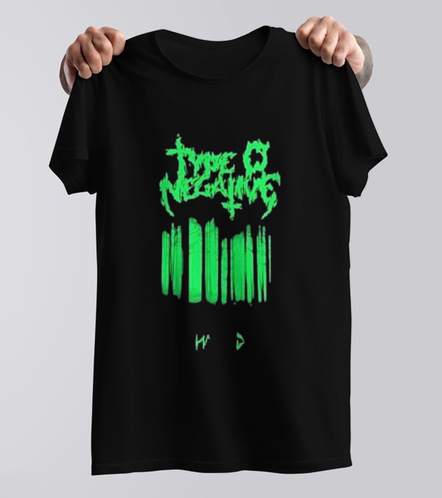 Type O Negative Haunted Black Green Barcode T-Shirt