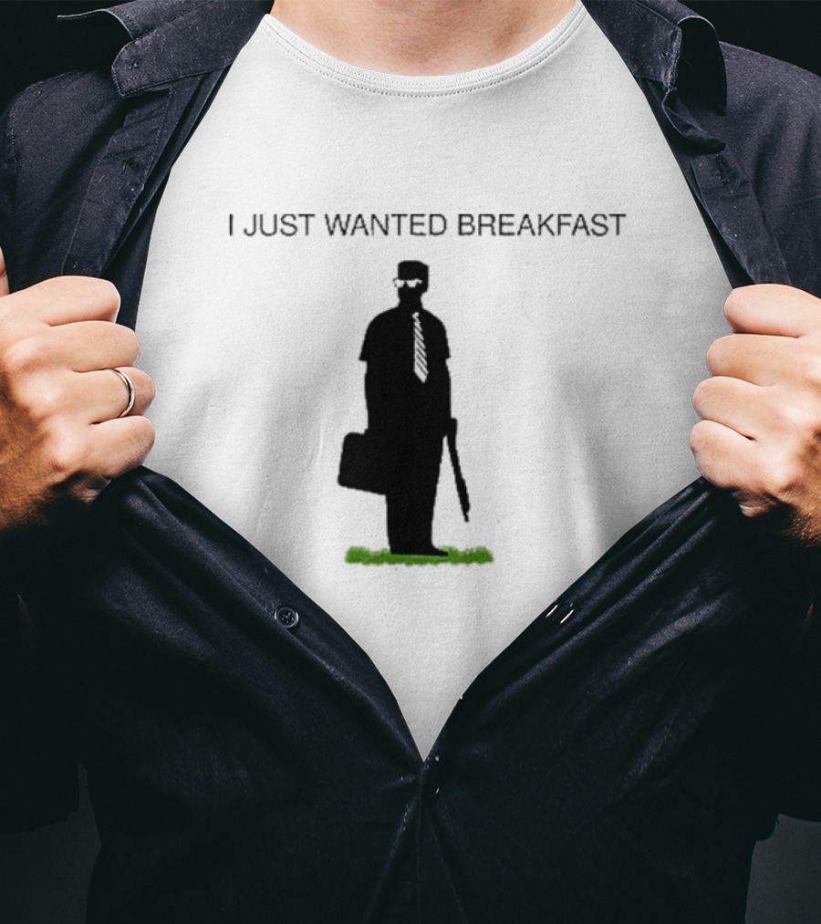 Michael Douglas I Just Wanted Breakfast Silhouette Don’t Tread On Breakfast T-Shirt