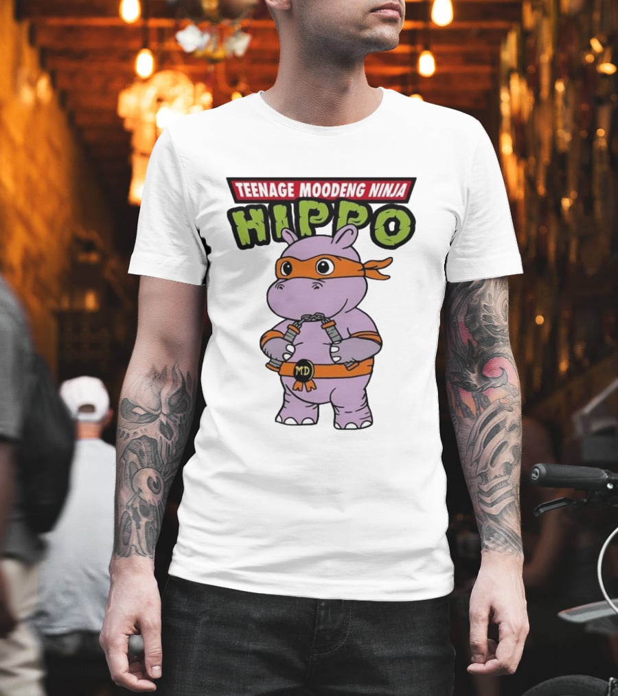Teenage Moodeng Ninja Hippo T-Shirt