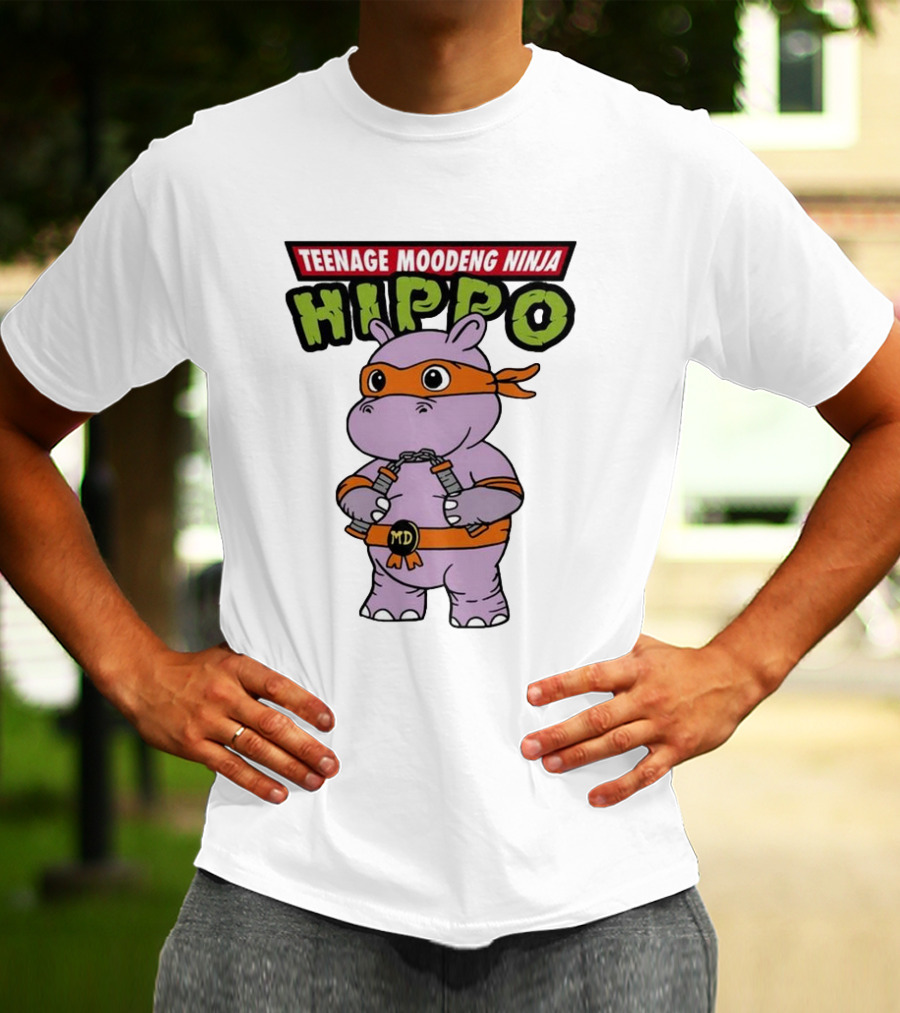 Teenage Moodeng Ninja Hippo T-Shirt