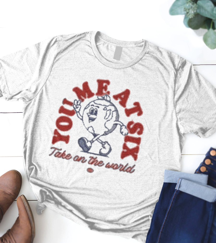 You Me At Six Take On The World Walking Globe Character T-Shirt