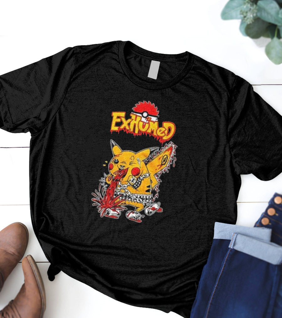 Exhumed Pukemon Darker Corners Parody Pokémon Mashup T-Shirt