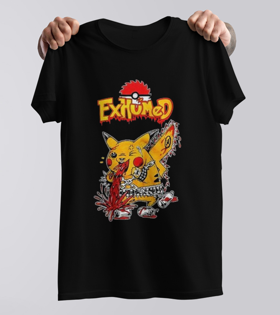 Exhumed Pukemon Darker Corners Parody Pokémon Mashup T-Shirt