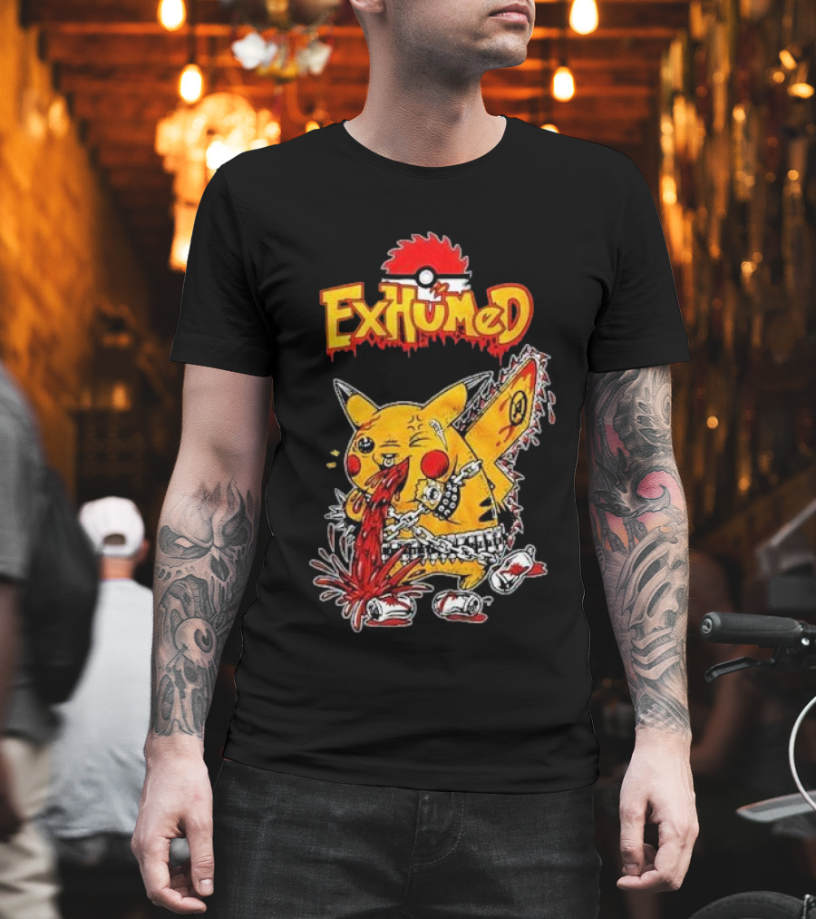 Exhumed Pukemon Darker Corners Parody Pokémon Mashup T-Shirt