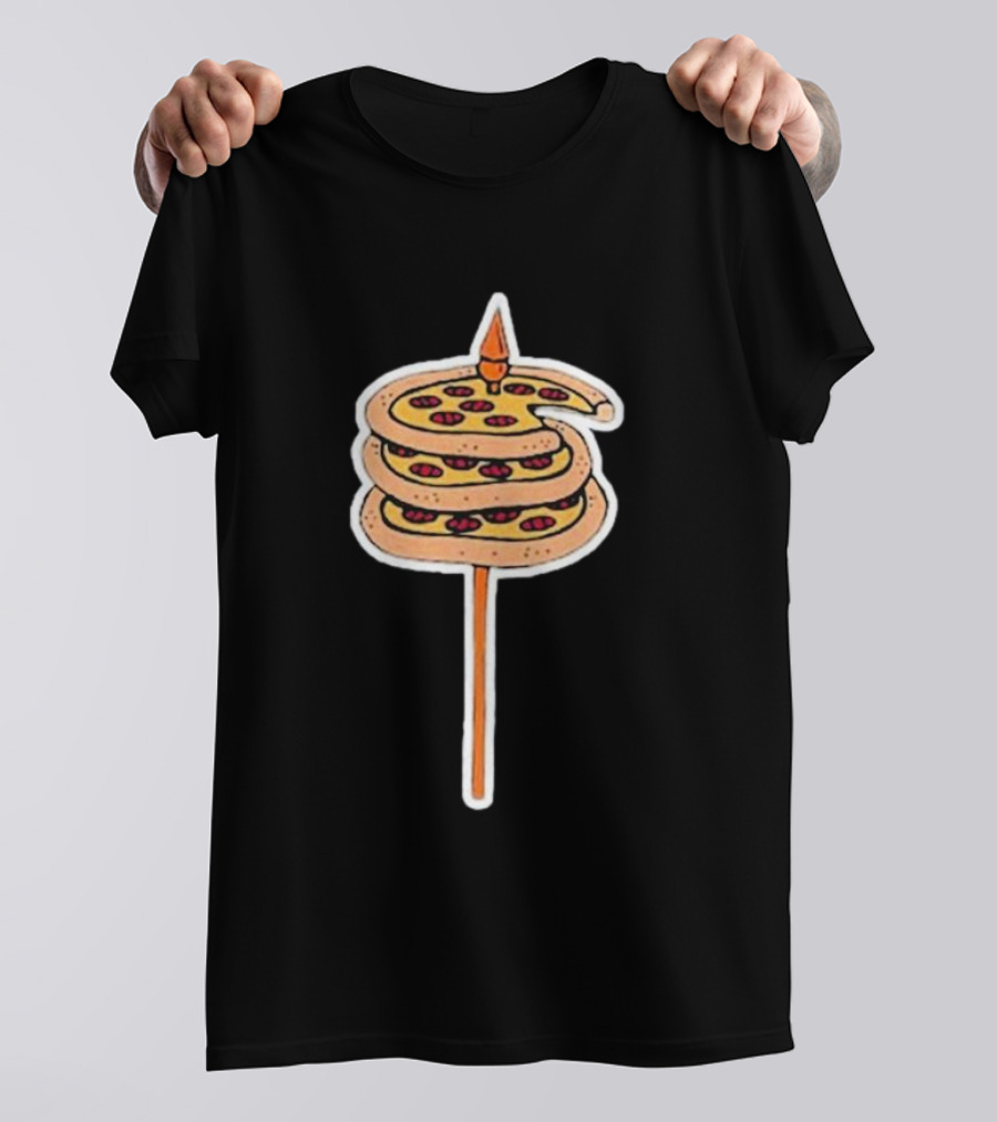 Detroit Pizza Spiral On A Spear T-Shirt