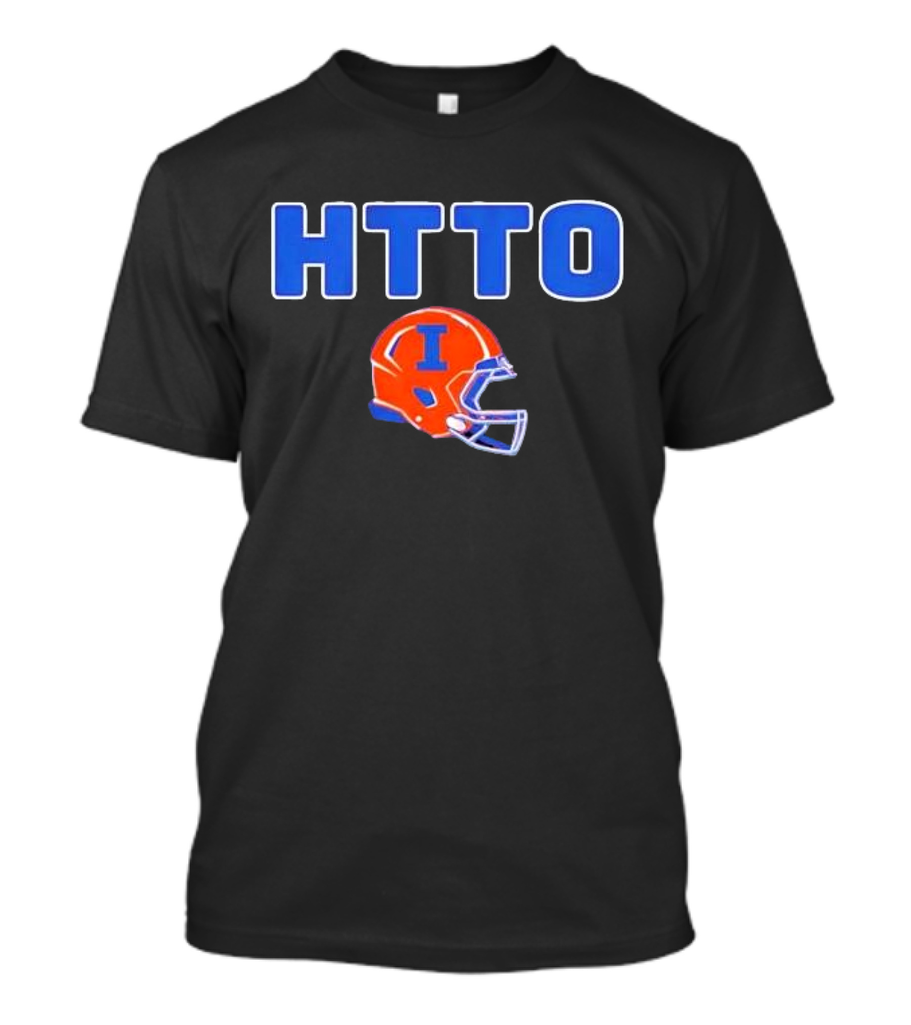 HTTO Illinois Fighting Illini Football Helmet T-Shirt