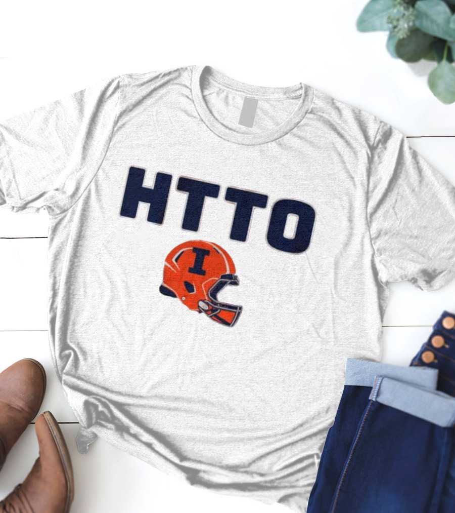 Illinois Football HTTO Helmet I T-Shirt