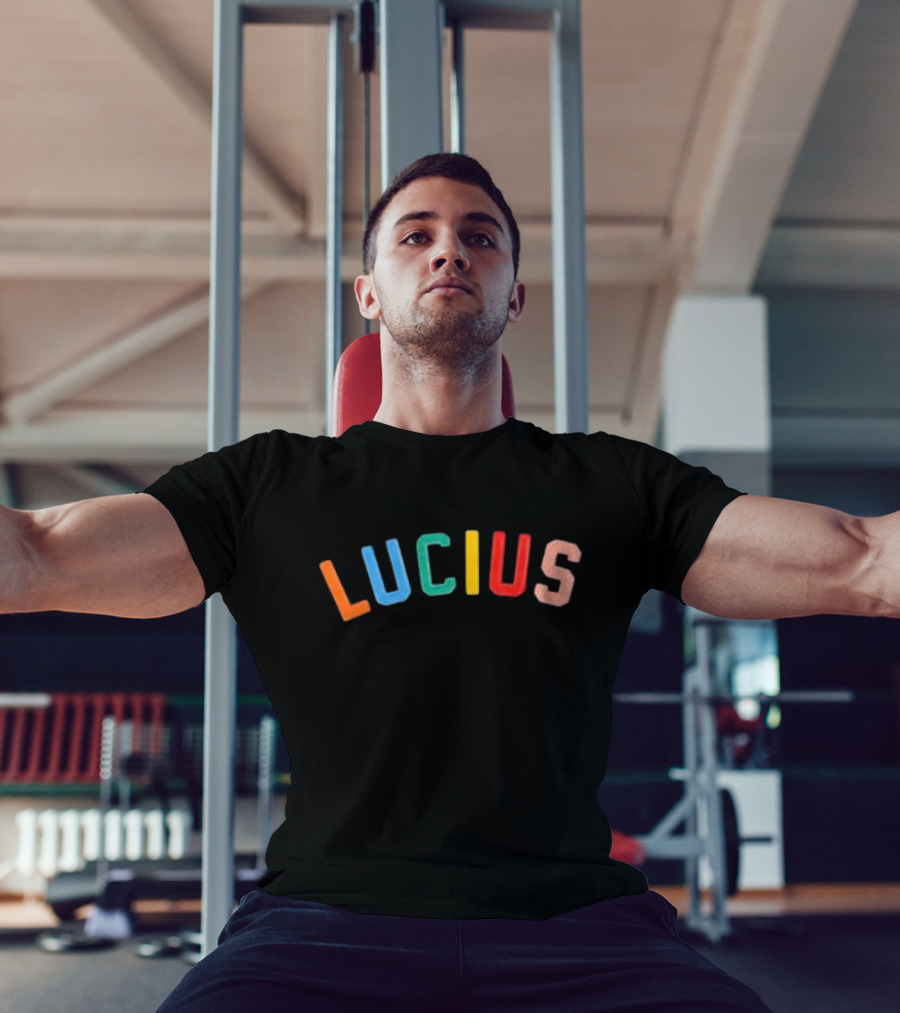Lucius Colorful Stitched Letters T-Shirt