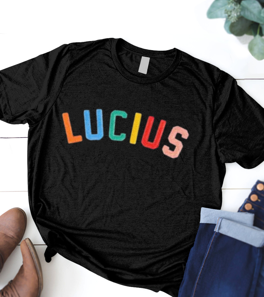 Lucius Colorful Stitched Letters T-Shirt