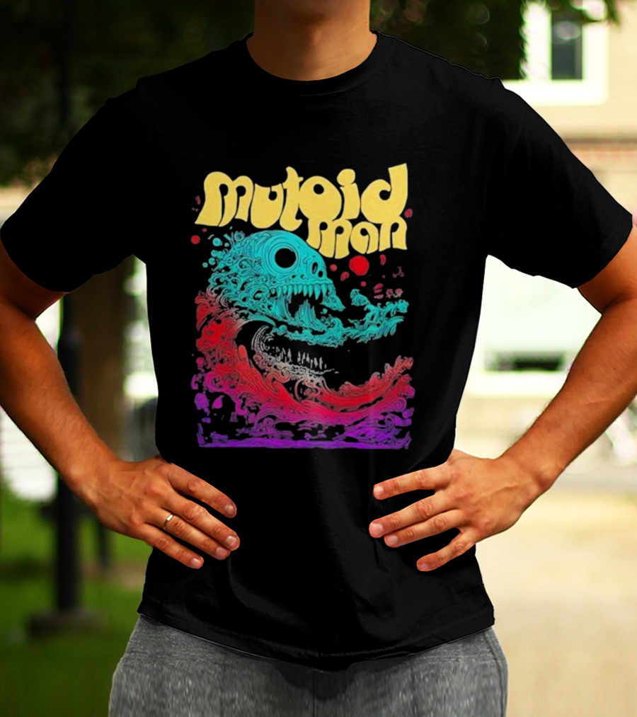 Mutoid Man Psychedelic Skull Wave Explosion T-Shirt