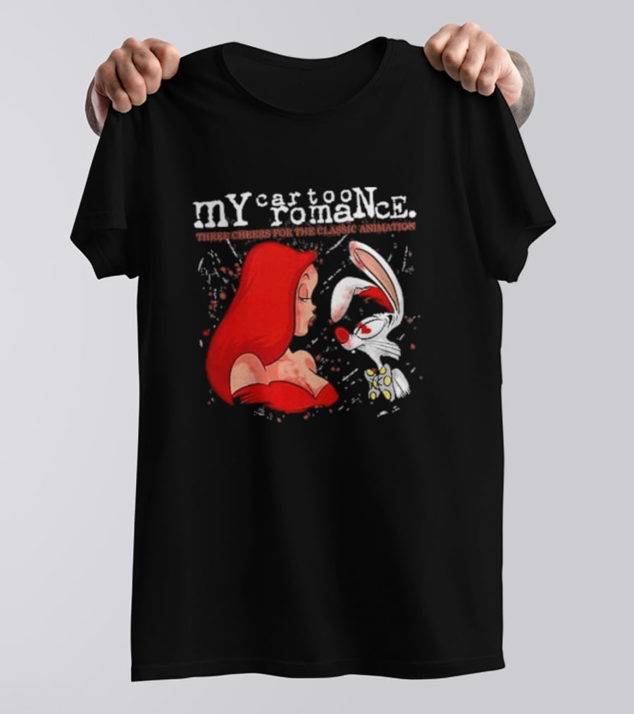 My Cartoon Romance Three Cheers Classic Animation Jessica Rabbit Roger T-Shirt