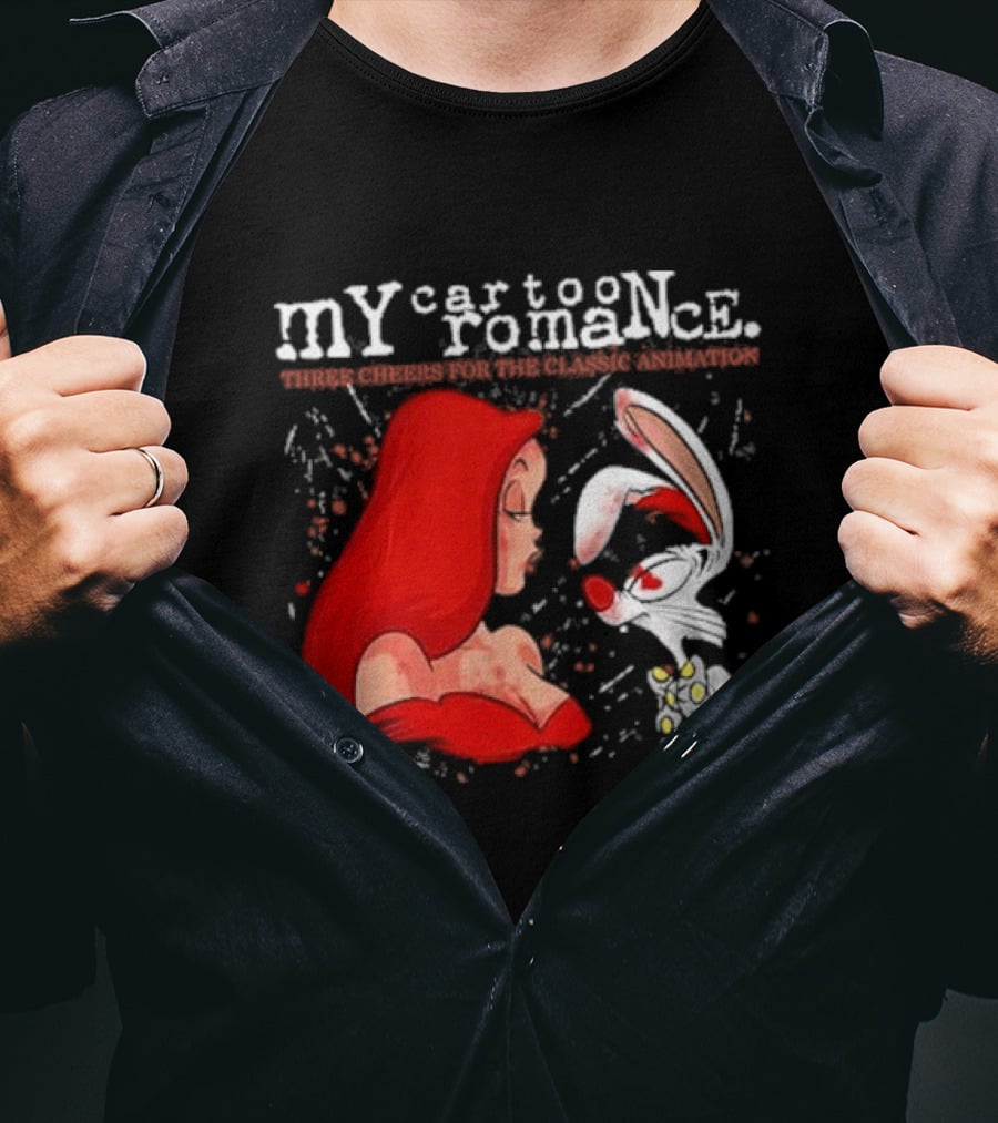 My Cartoon Romance Three Cheers Classic Animation Jessica Rabbit Roger T-Shirt