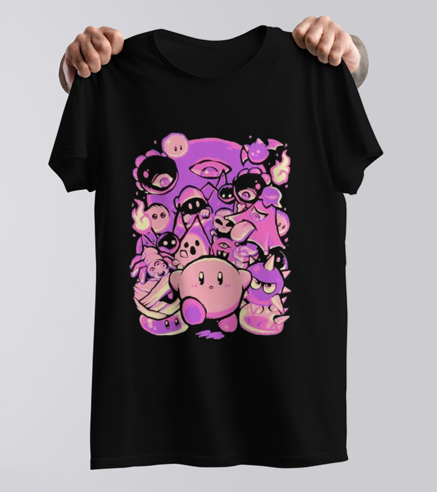 Nightmare Land Kirby And Enemies Pixeleyebat T-Shirt