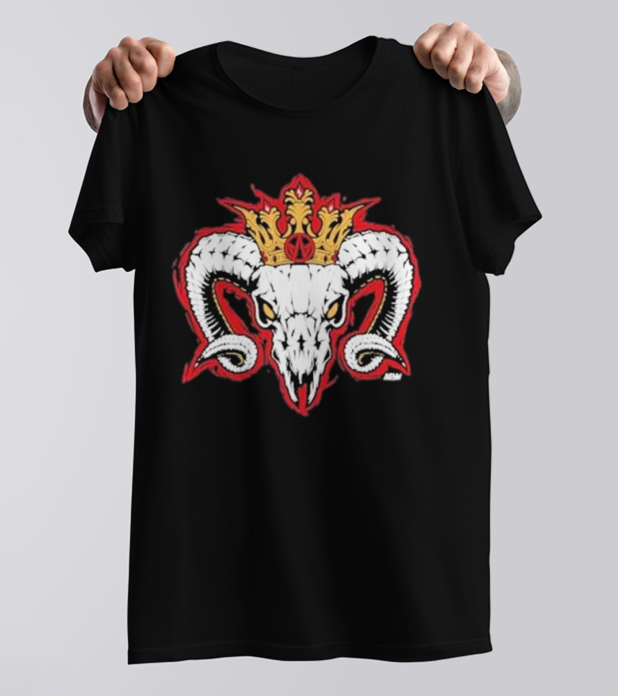 Rope Tuesday Will Ospreay Goated Ram Skull Crown T-Shirt