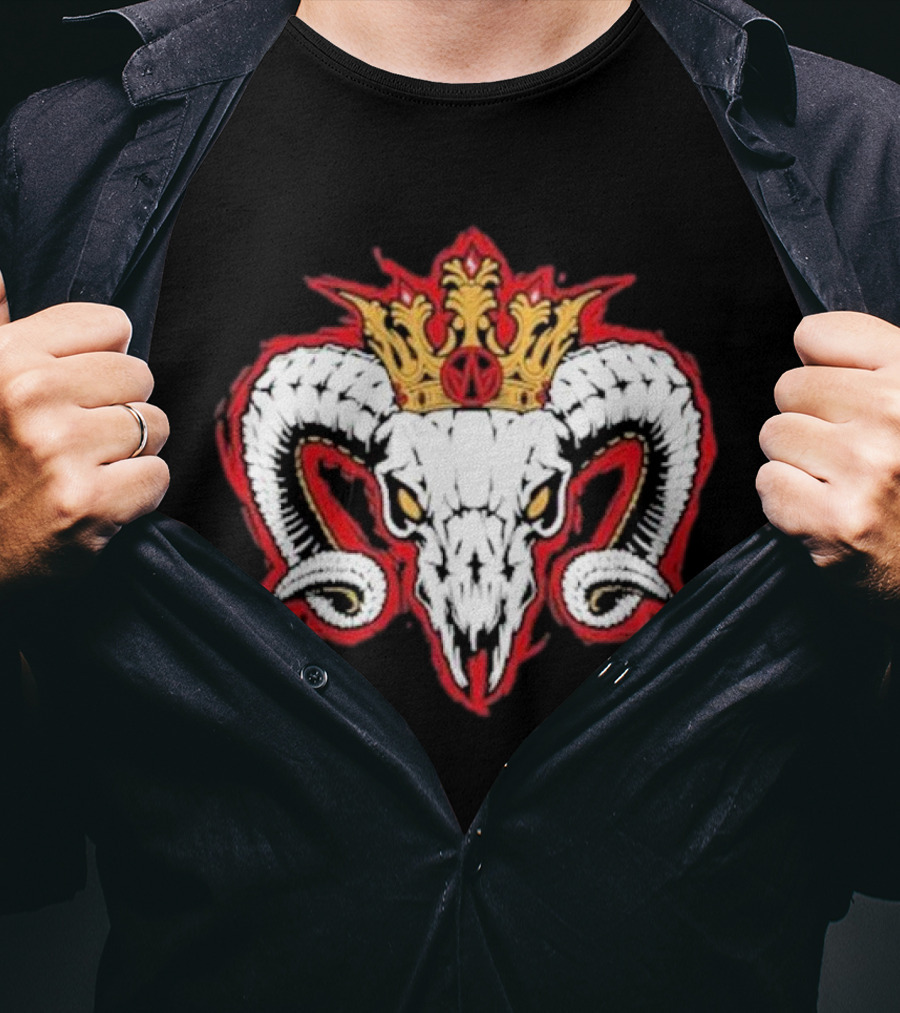 Rope Tuesday Will Ospreay Goated Ram Skull Crown T-Shirt