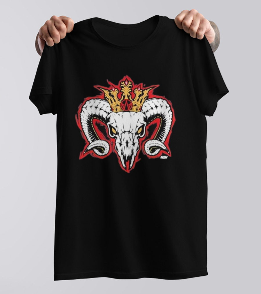 Will Ospreay Goated Crowned Ram Skull T-Shirt