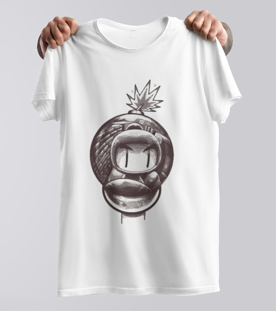 Bob-omb Face With Reflective Bomb Eyes T-Shirt