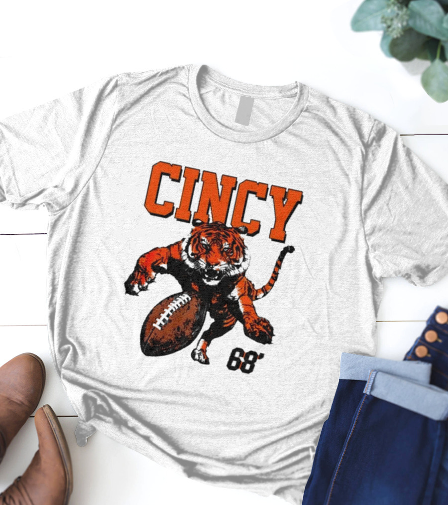 Cincy Tiger Football 68’ T-Shirt