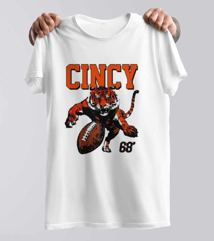 Cincy Tiger Football 68’ T-Shirt