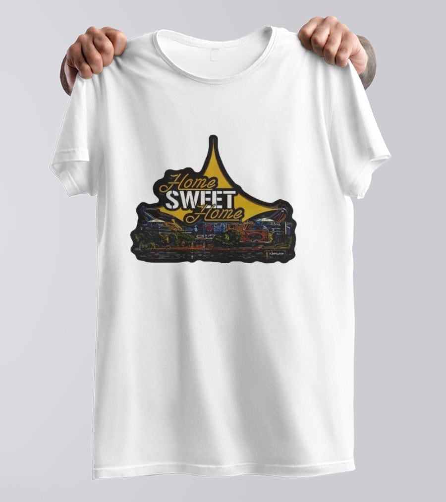 Home Sweet Home Custom Car Art Neon Sign T-Shirt