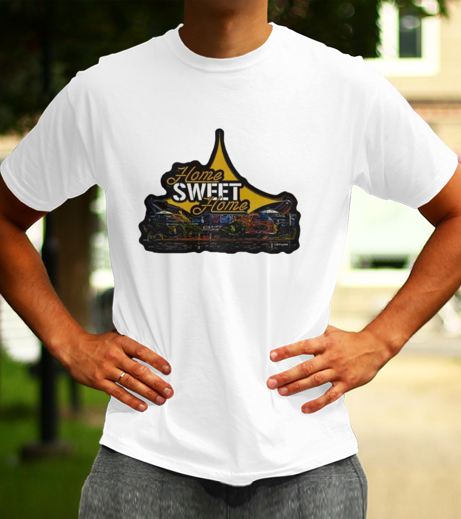 Home Sweet Home Custom Car Art Neon Sign T-Shirt