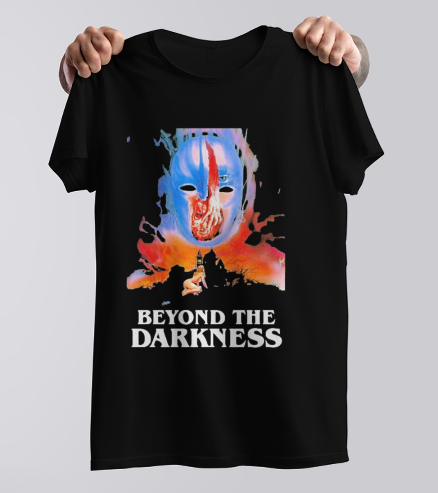 Beyond The Darkness Surreal Mask And Crimson T-Shirt