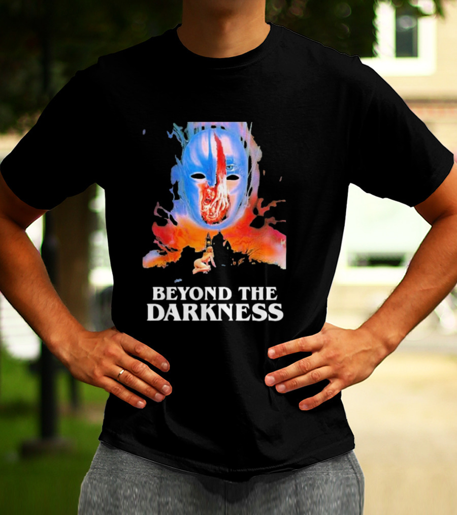 Beyond The Darkness Surreal Mask And Crimson T-Shirt