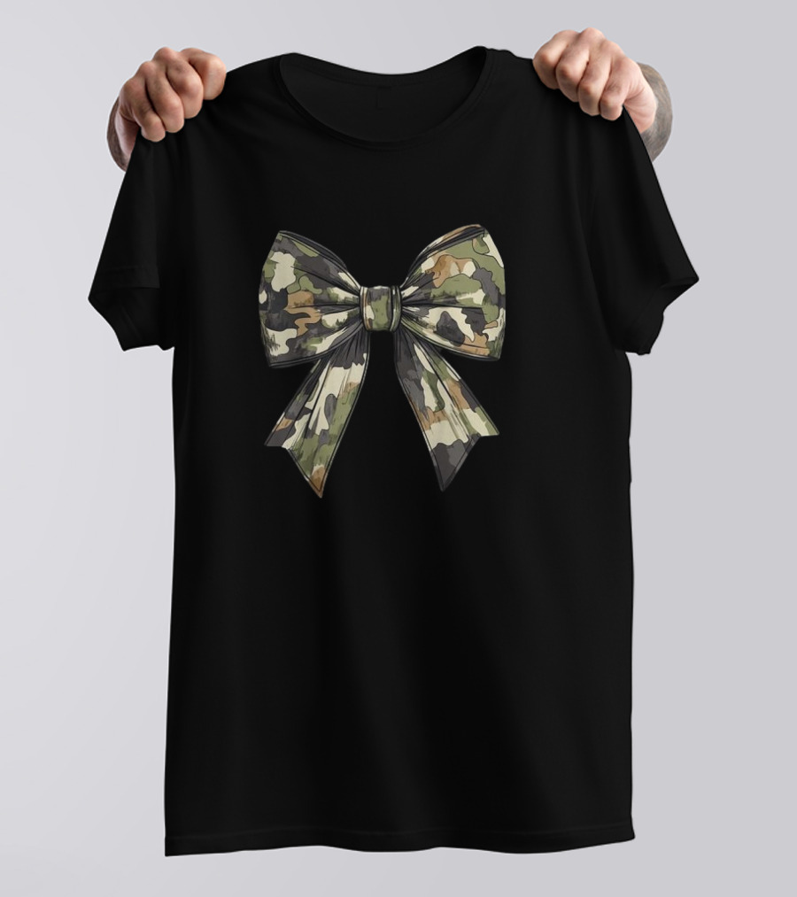 Camouflage Camo Coquette Bow Hunting Old T-Shirt