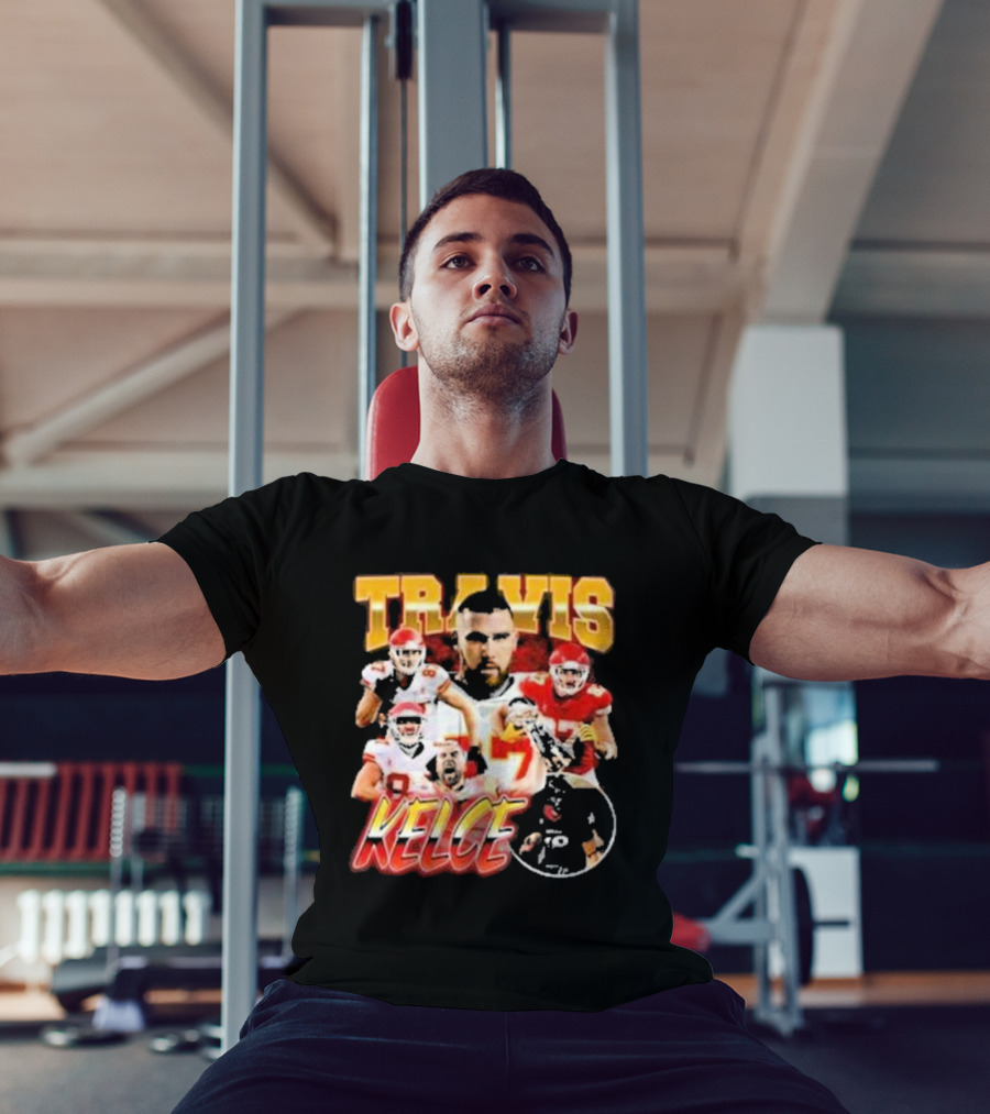 Travis Kelce Chiefs Players Collage T-Shirt