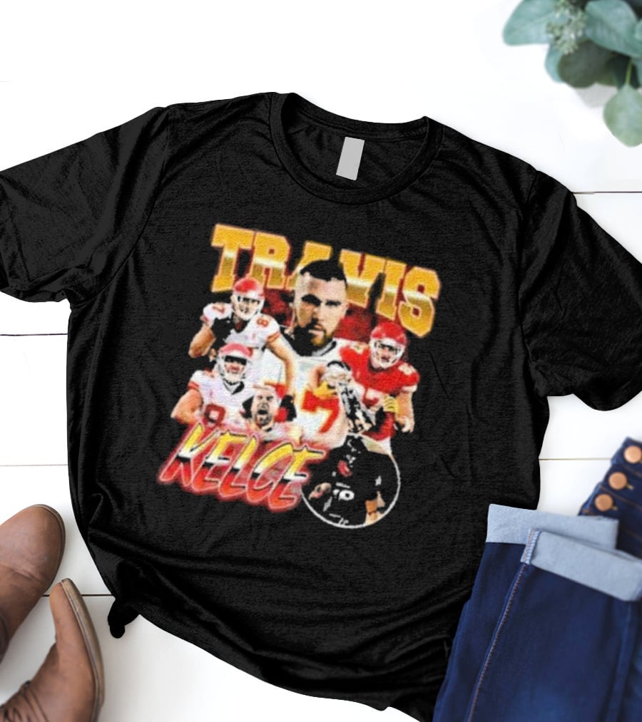 Travis Kelce Chiefs Players Collage T-Shirt