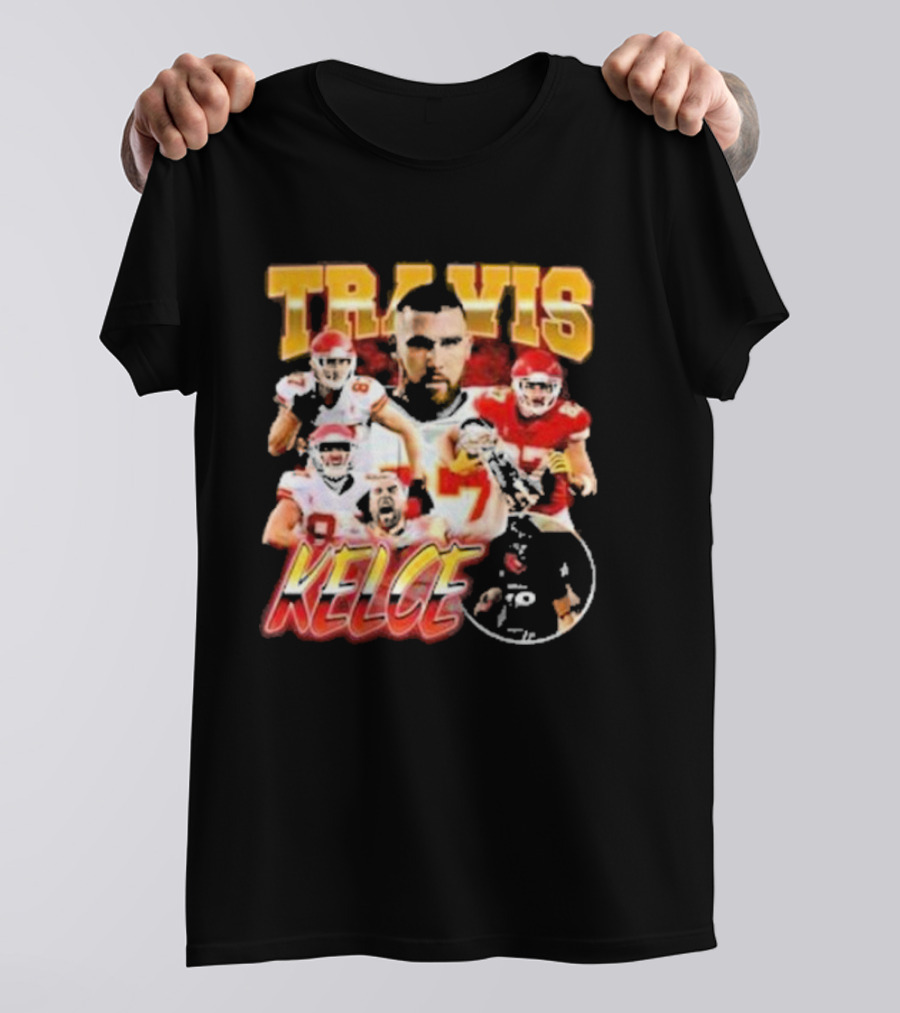 Travis Kelce Chiefs Players Collage T-Shirt