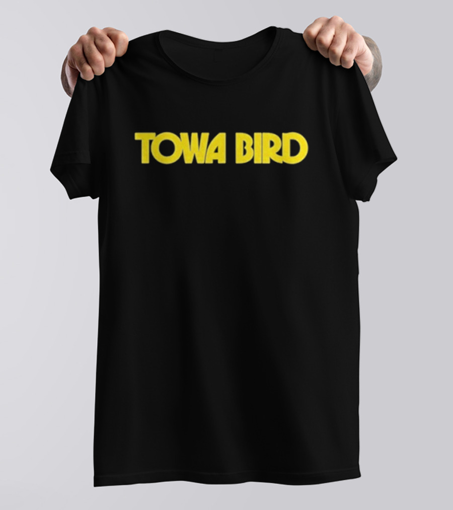 Towa Bird Yellow Text Logo T-Shirt