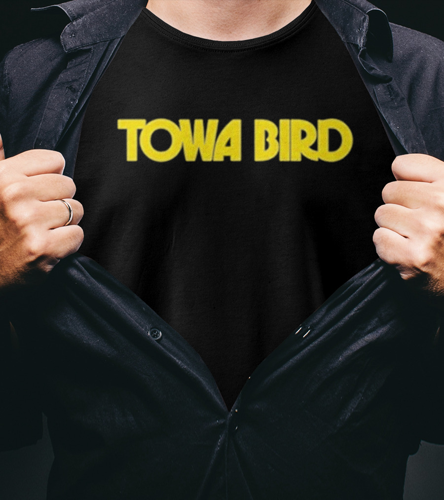 Towa Bird Yellow Text Logo T-Shirt