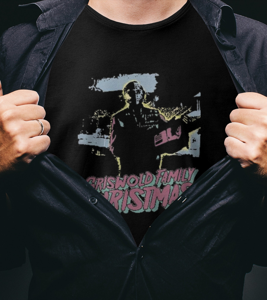Griswold Family Christmas With Jason Voorhees Holiday Mashup T-Shirt