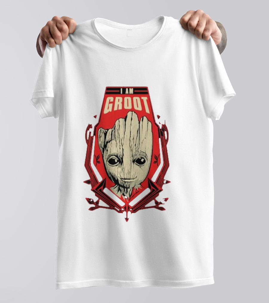 I Am Groot Shield Guardians Of The Galaxy Bravado T-Shirt