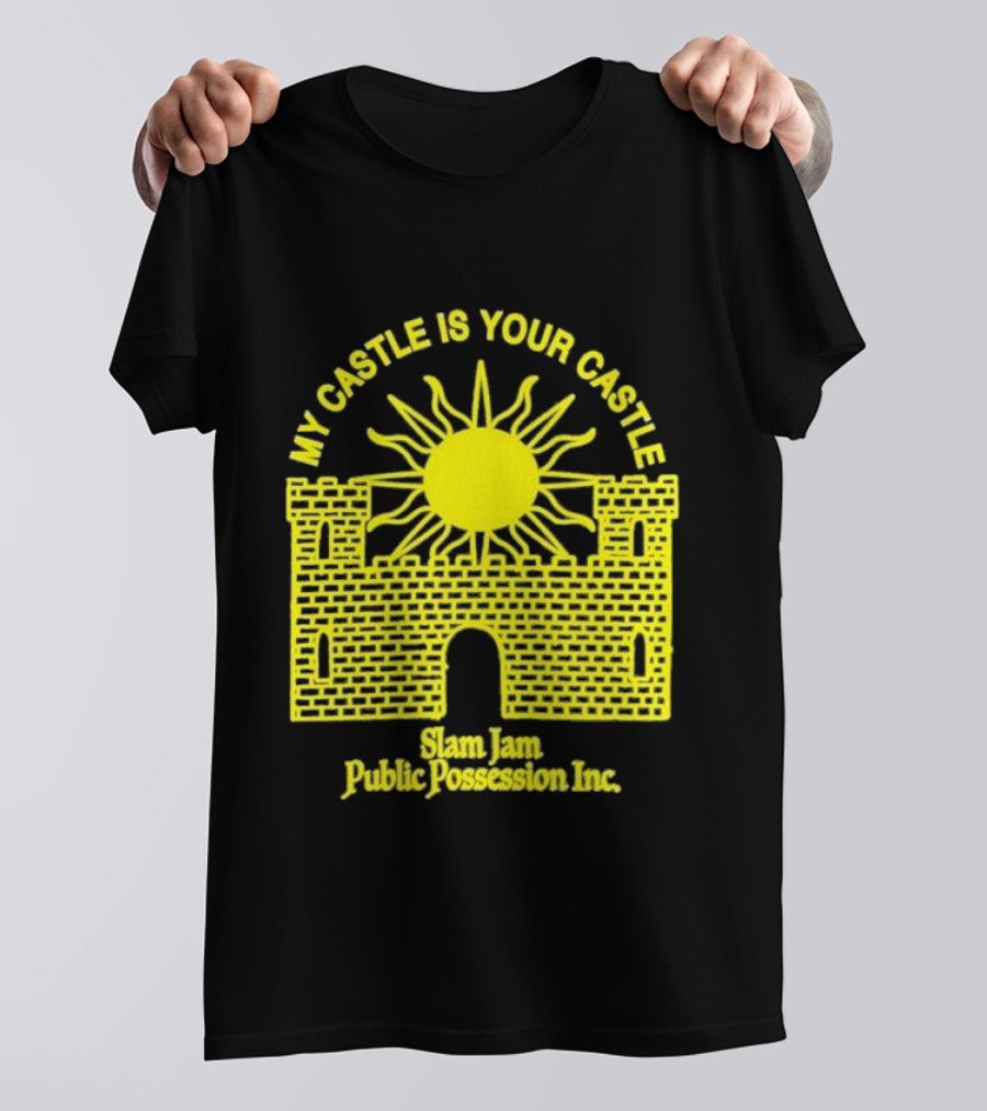My Castle Is Your Castle Sun Design Slam Jam Public Possession Inc T-Shirt