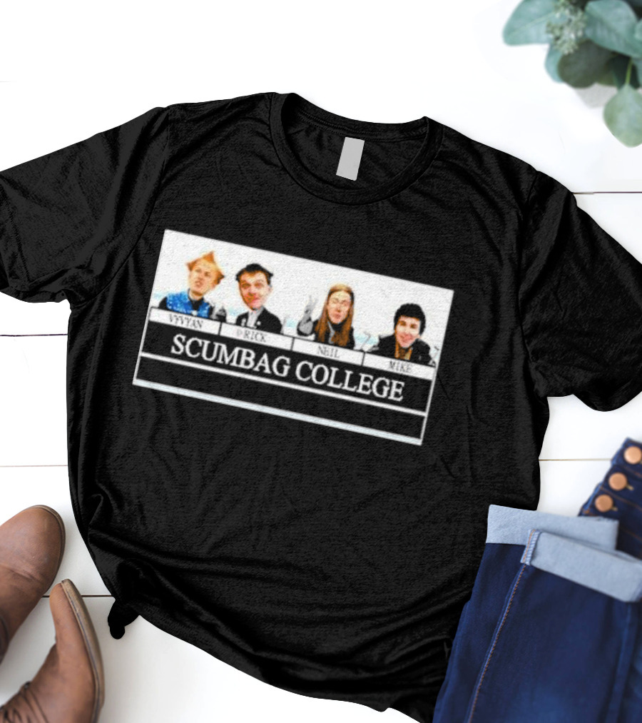 Tmcpoetry Vyvyan Prick Neil Mike Scumbag College The Young Ones Comedy Characters T-Shirt