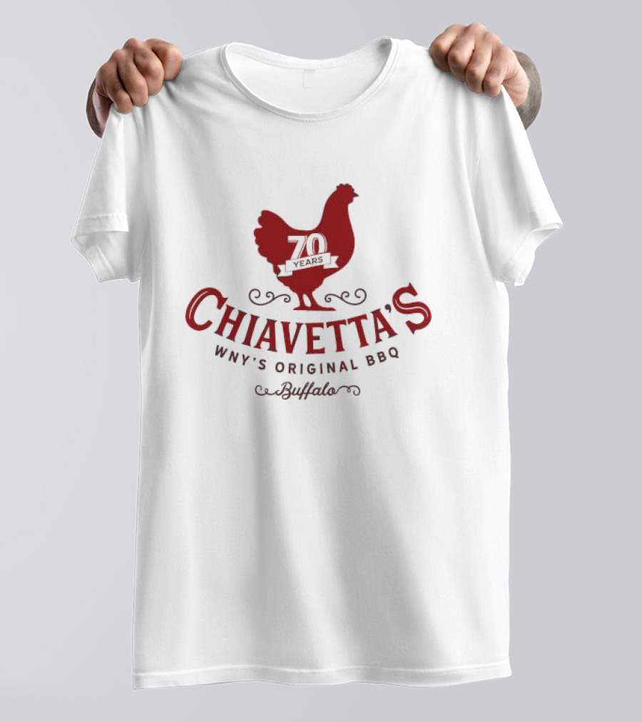 Chiavetta’s 70 Years WNY’s Original BBQ Buffalo Chicken T-Shirt