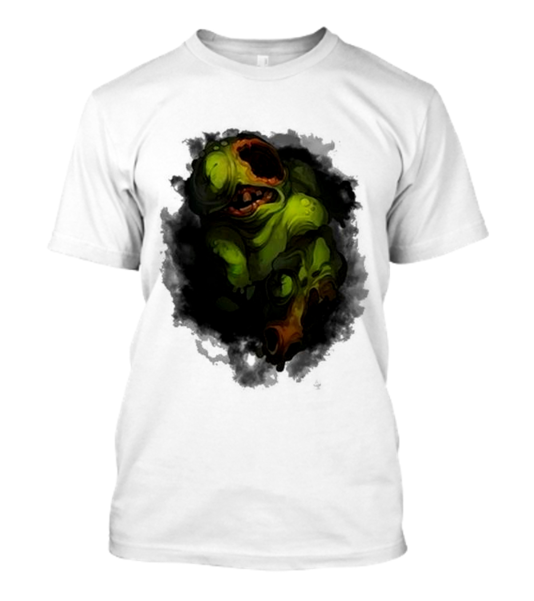 Binding Of Isaac Four Souls Pestilence Creepy Green Monster Card T-Shirt