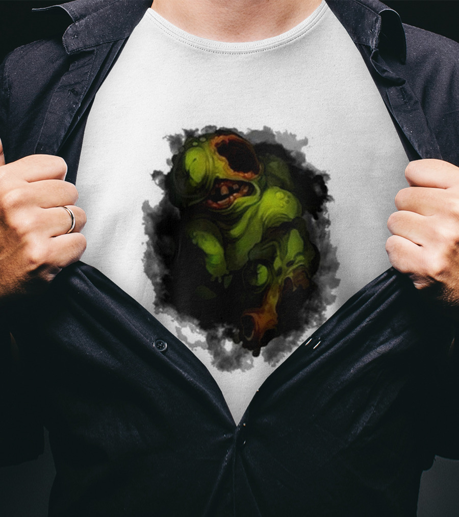 Binding Of Isaac Four Souls Pestilence Creepy Green Monster Card T-Shirt