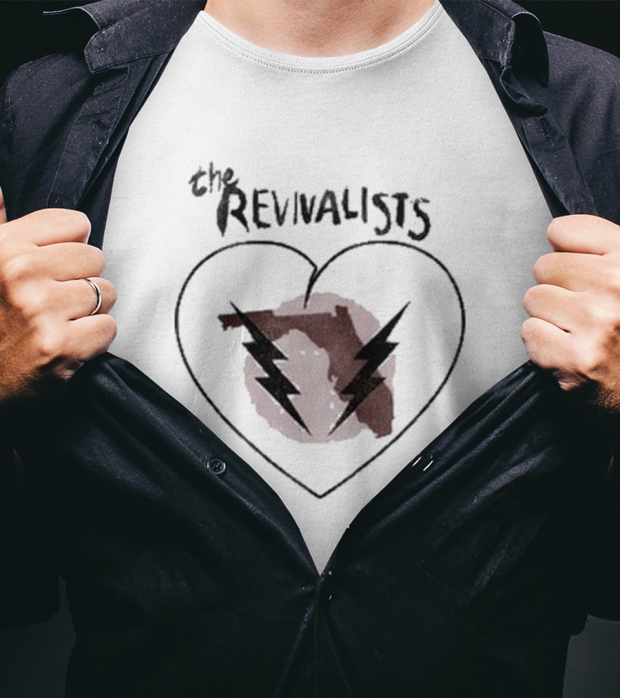 The Revivalists Heart Florida Lightning Bolt T-Shirt