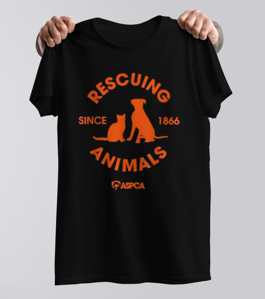 Rescuing Animals Since 1866 ASPCA Cat Dog T-Shirt