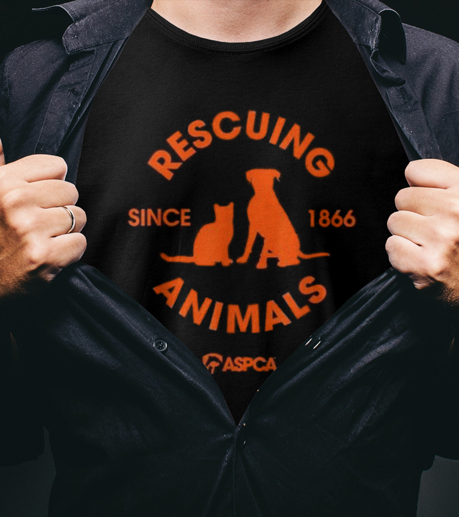 Rescuing Animals Since 1866 ASPCA Cat Dog T-Shirt